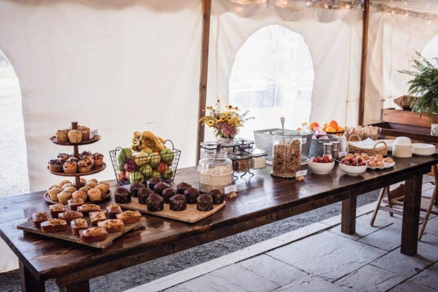 Firelight camp buffet