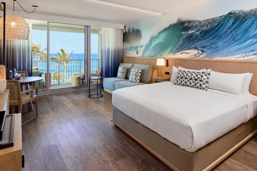 Turtle Bay Resort room.