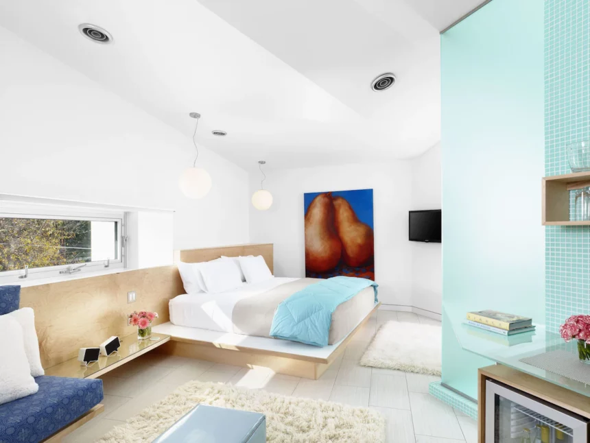 Bright room from Kimber Modern with modern furnitures.